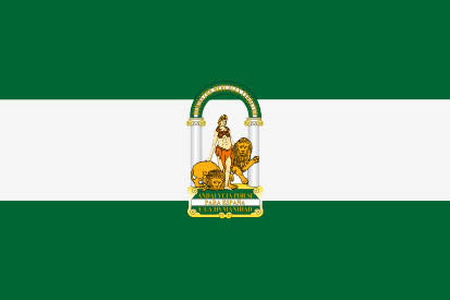 Bandera Andalucía bordada a máquina